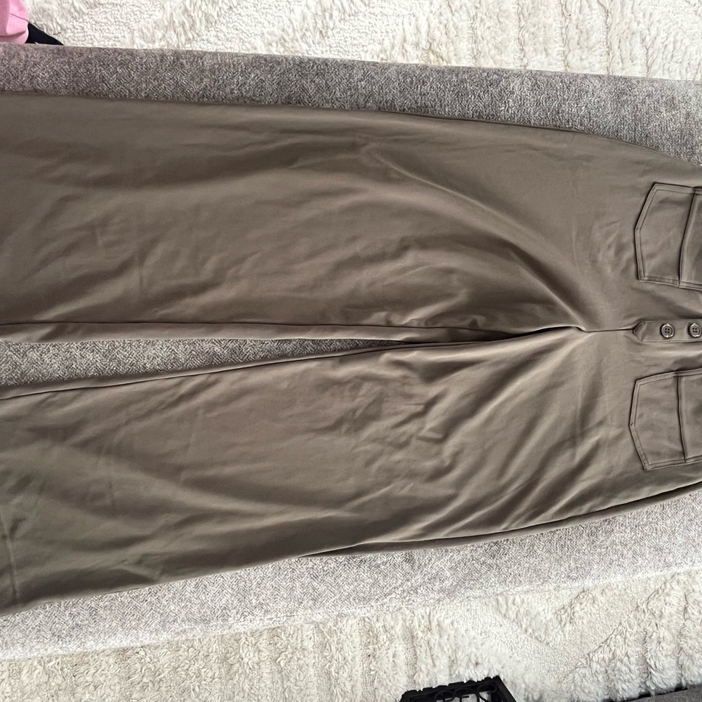 Halara olive green straight leg pants